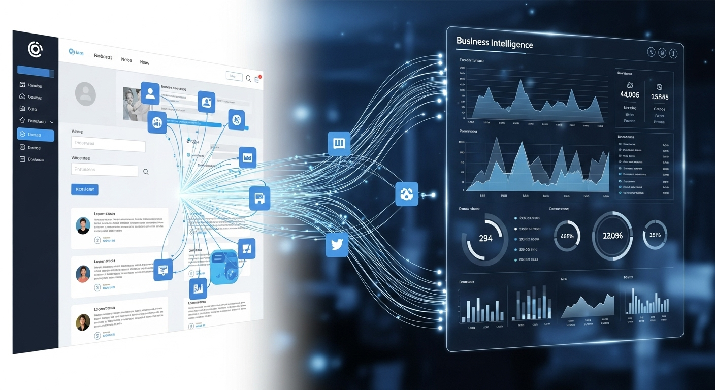 Dashboard a extrair dados de um site.