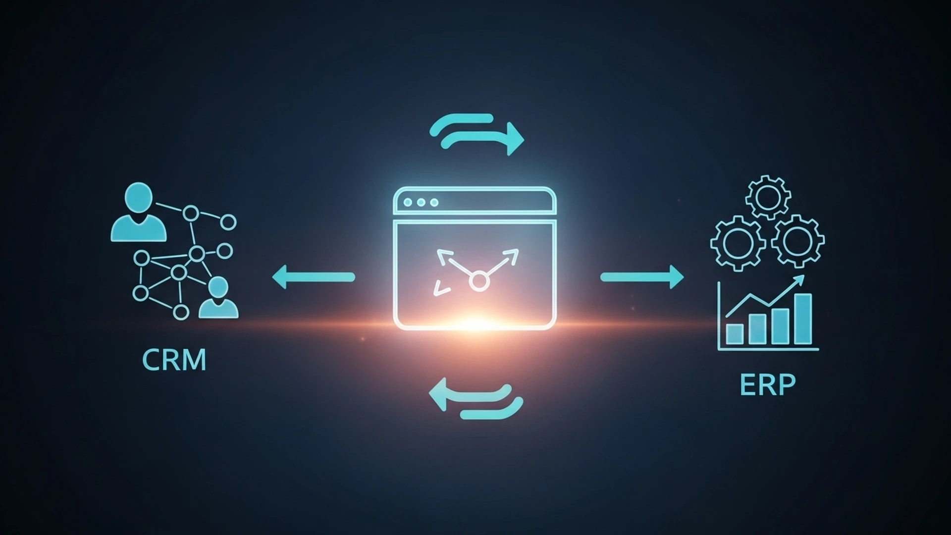 Website conectado a sistemas ERP e CRM.