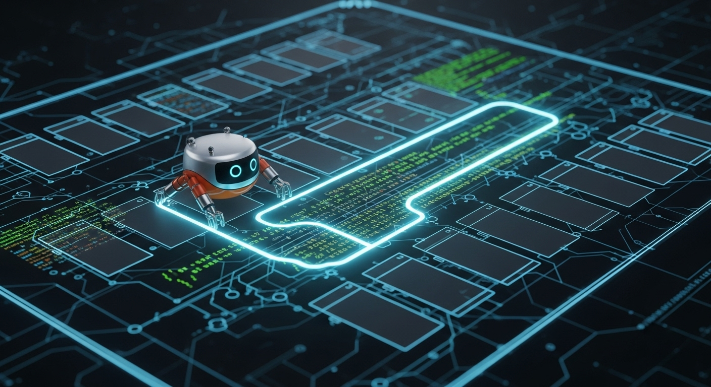 Robô do Google a navegar eficientemente na estrutura de um site otimizado.